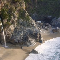 Close-up of McWay Creek Falls
