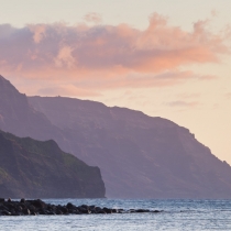 Sunset at Ke'e Beach