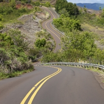 Twisting Road in Waimea Canyon State Park