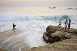 Children and Surfers