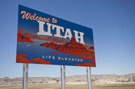 Utah Welcome Sign